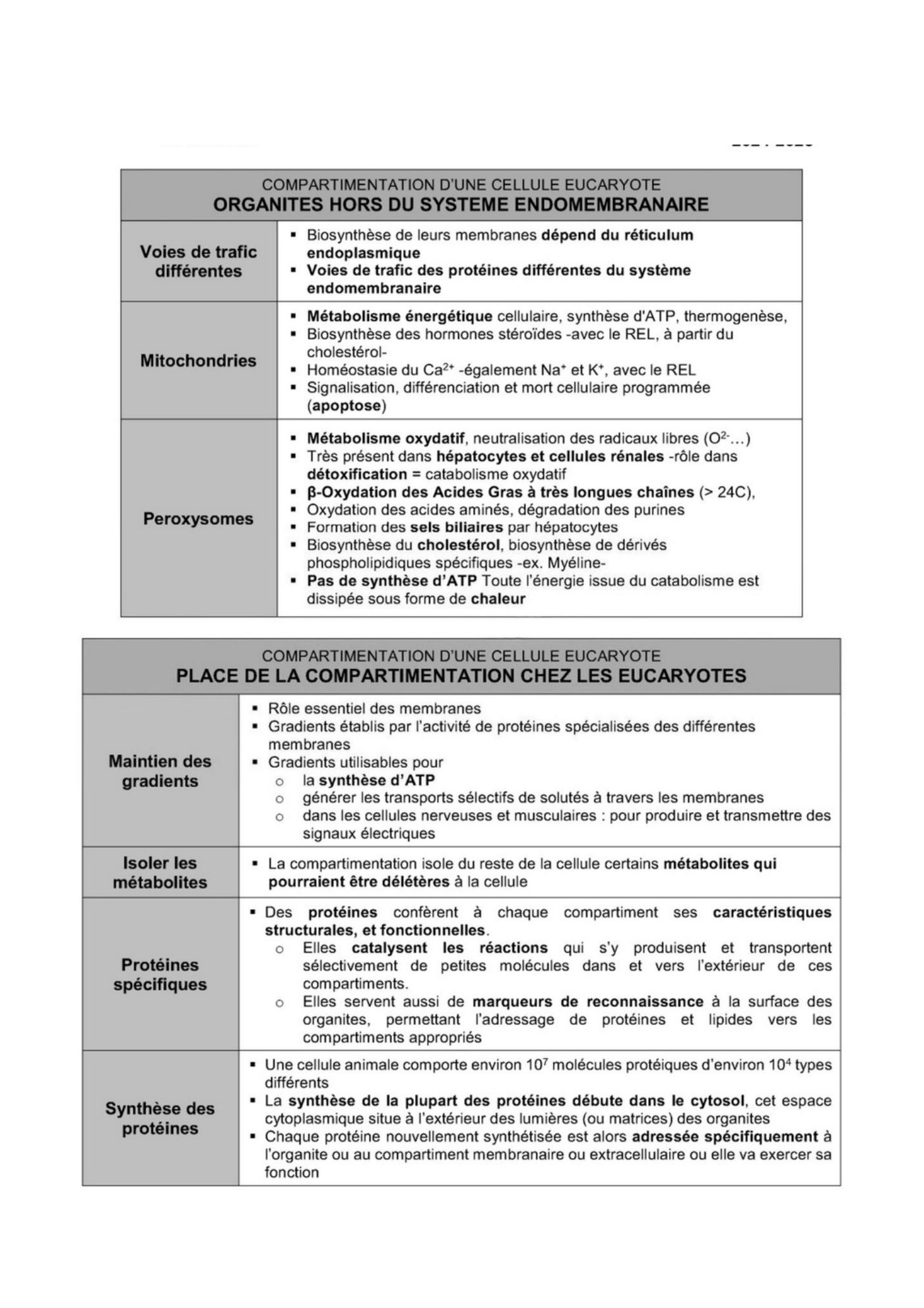Transport intracellulaire et trafic vesiculaire — page 3