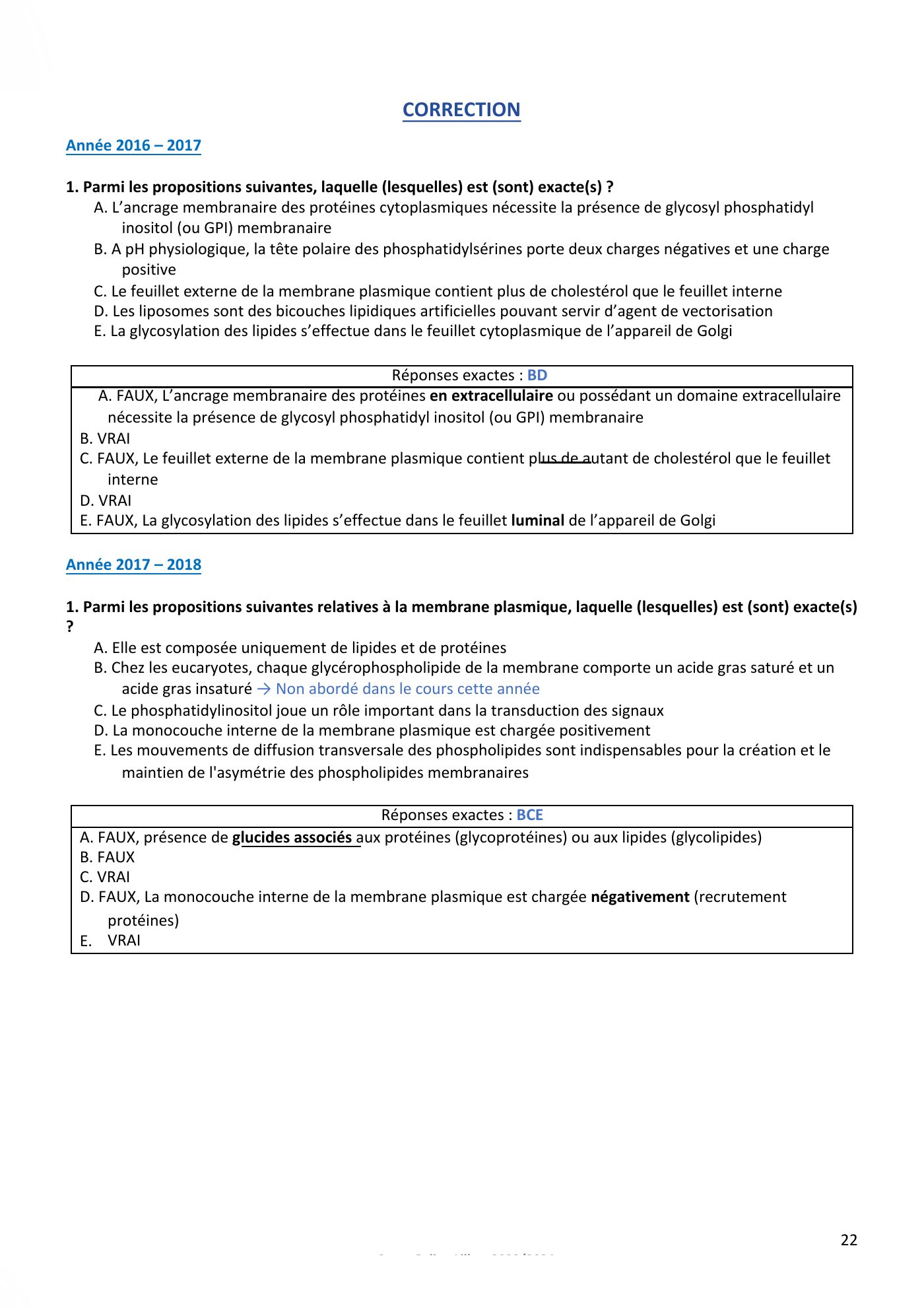 Membranes cellulaires pt1-2 — page 22