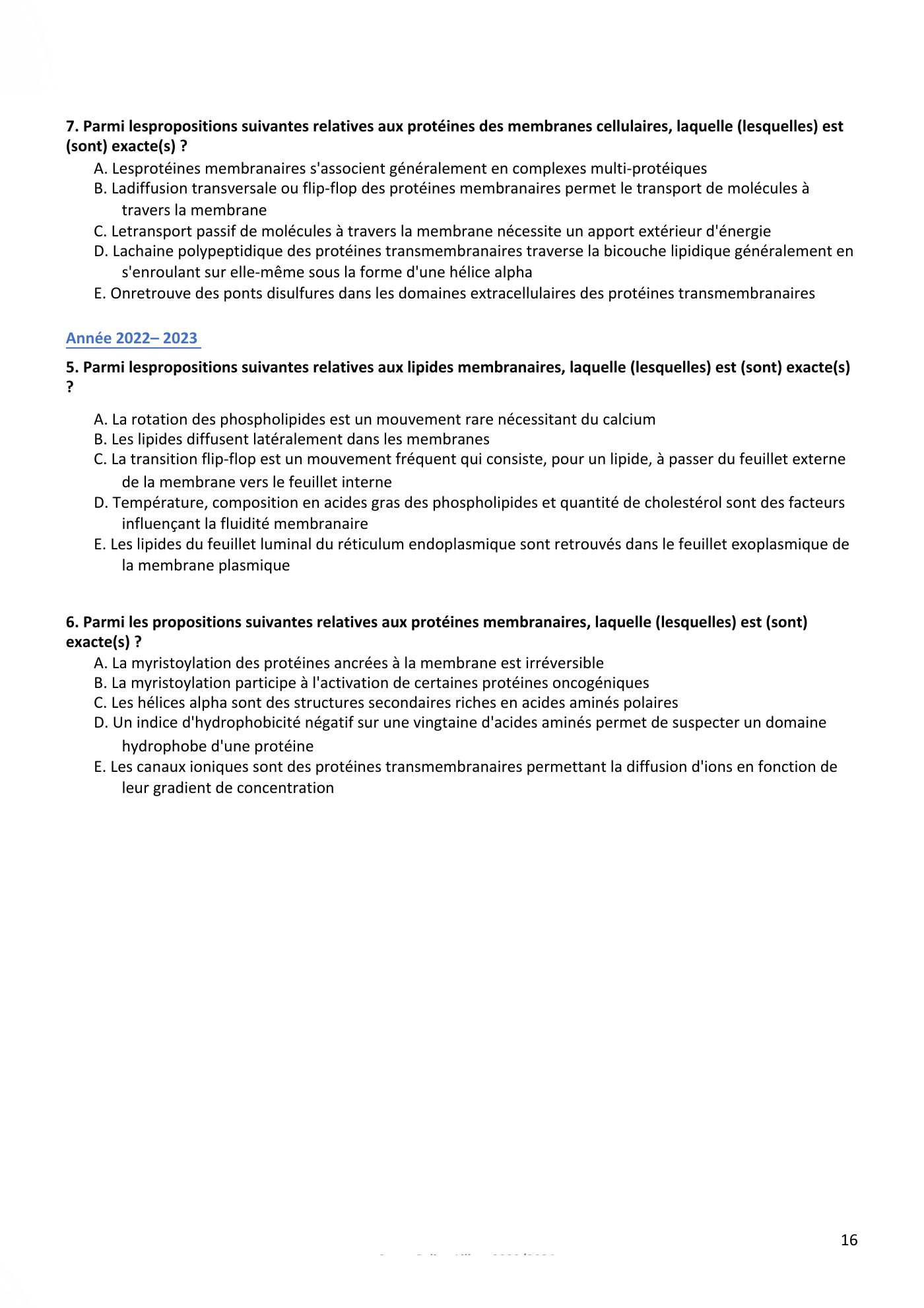 Membranes cellulaires pt3 — page 16