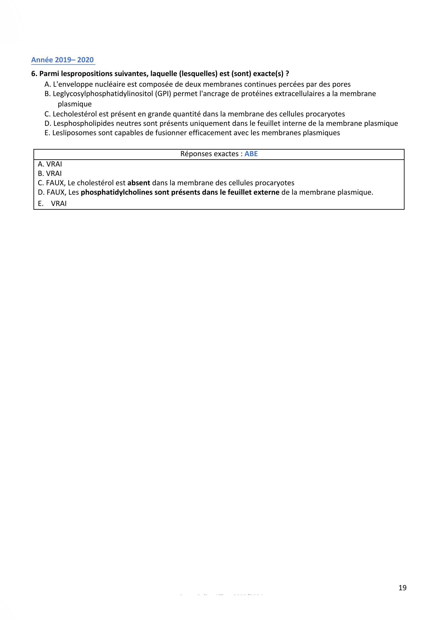 Membranes cellulaires pt3 — page 19