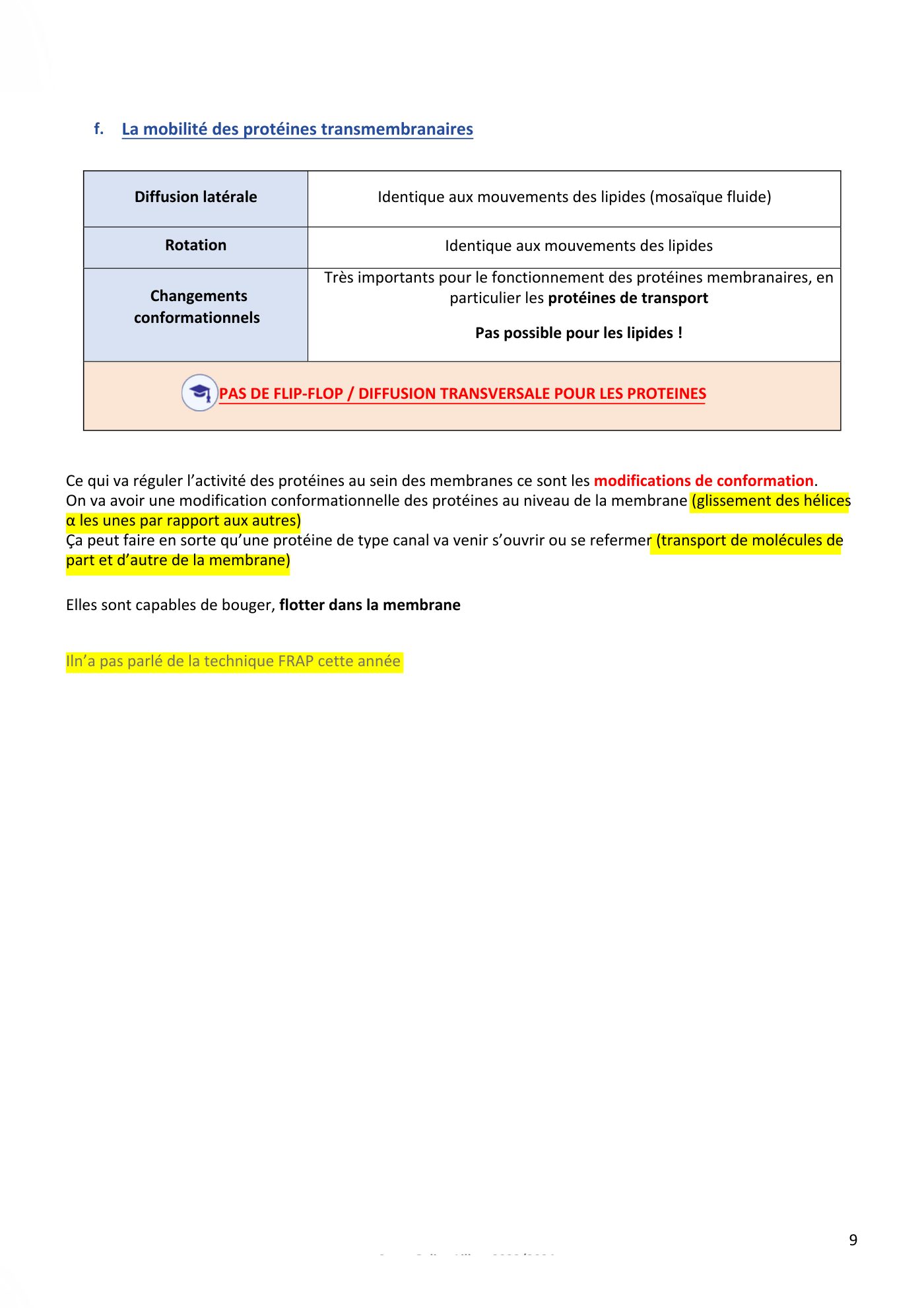 Membranes cellulaires pt3 — page 9