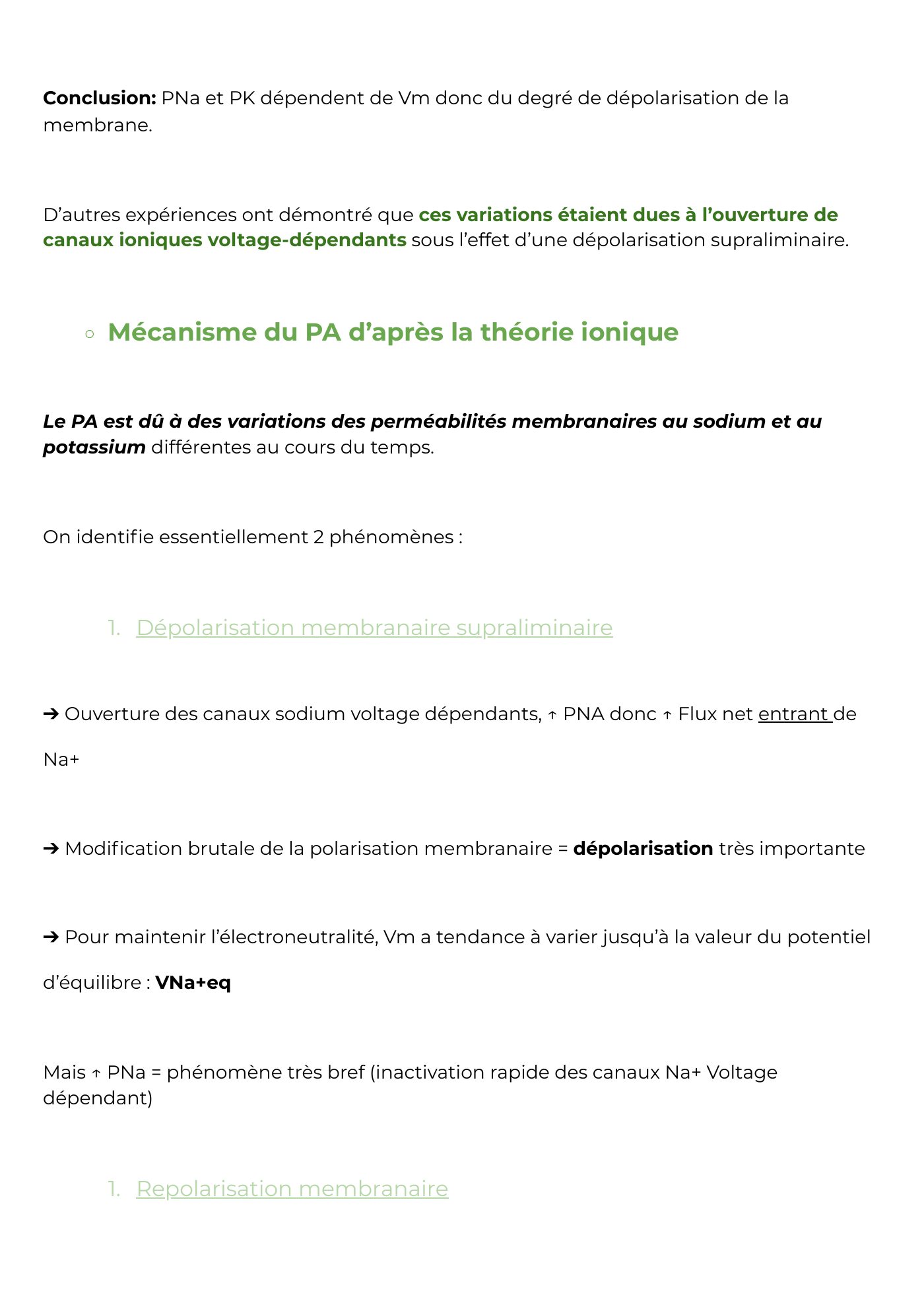 Potentiel membranaire partie 2 — page 13