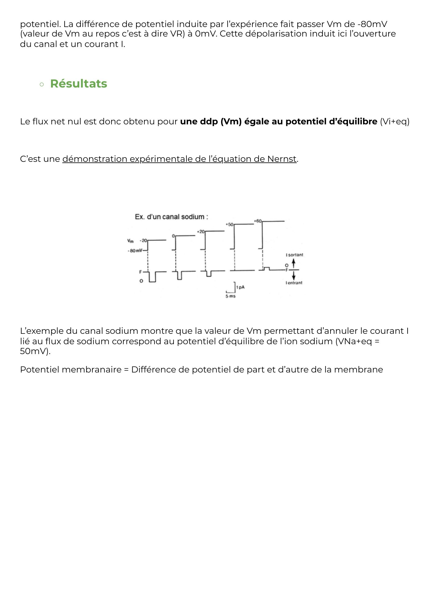 Potentiel membranaire partie 2 — page 16